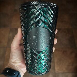 NWT Starbucks Black and Green Tumbler